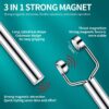 luscious glances 3 in 1 cat eye magnet stick – triple head y shape nail art tool for stunning cat eye polish